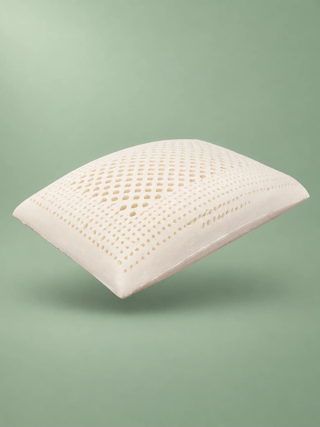 Standard Natural Latex Pillow — the bare perforated latex core