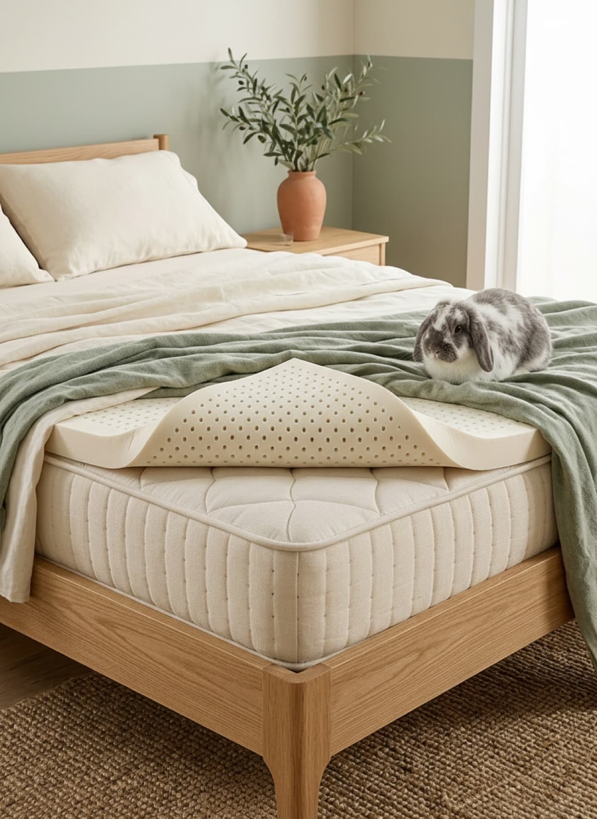 Latex Mattress Topper — With the Sleeping Bunny