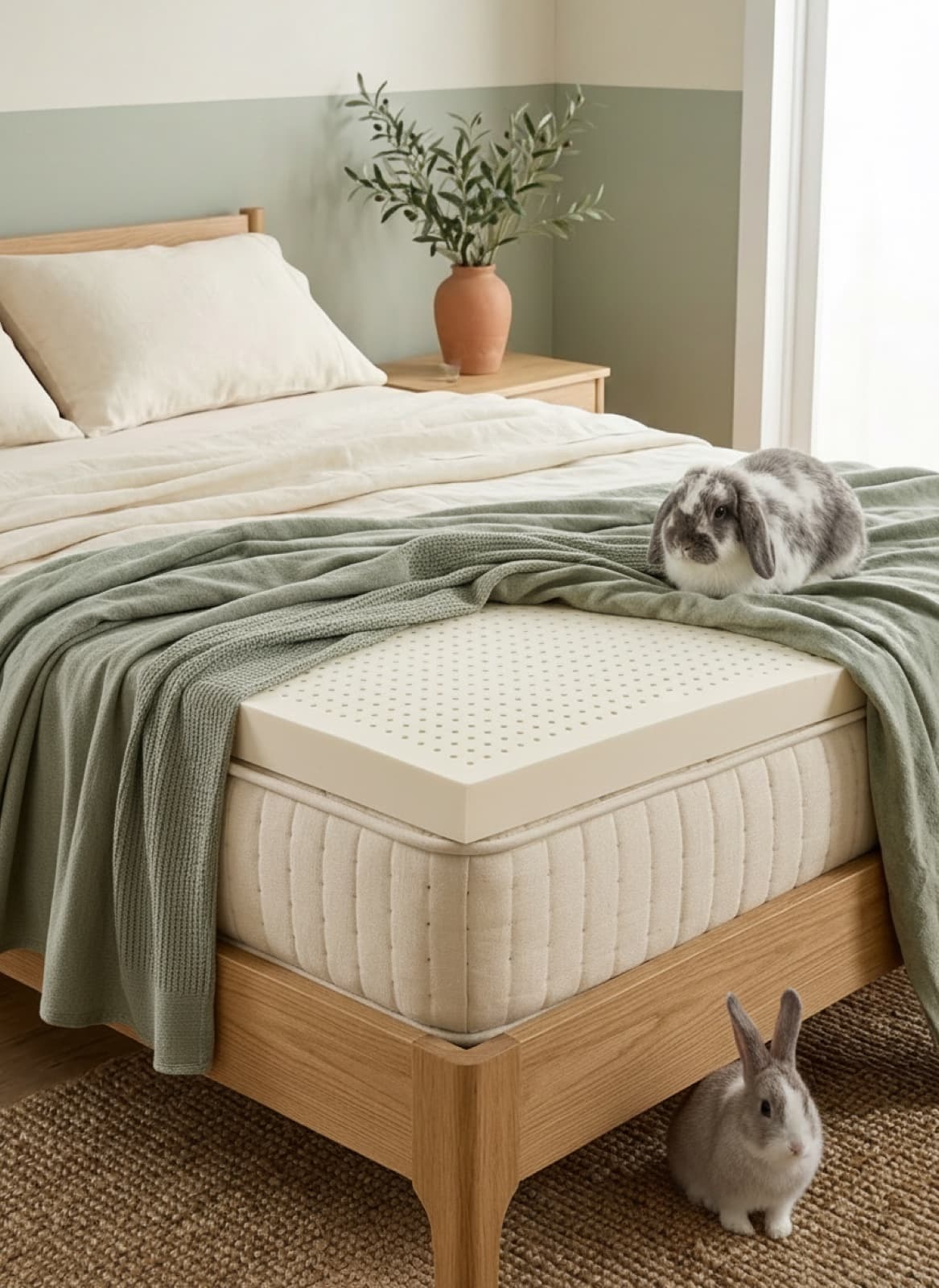 Latex Mattress Topper — Softening a bed