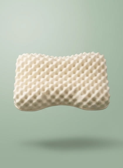 Wave Pillow — natural latex